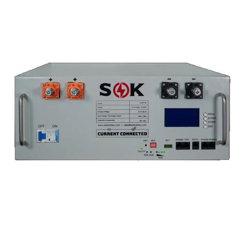 SOK 48V 100Ah PRO Server Rack Battery - User Serviceable