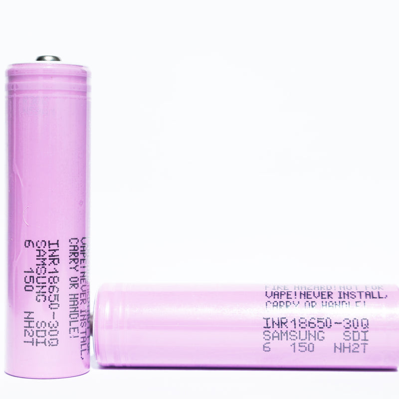 Samsung 30Q 18650 3000mAh 15A - Button Top Battery