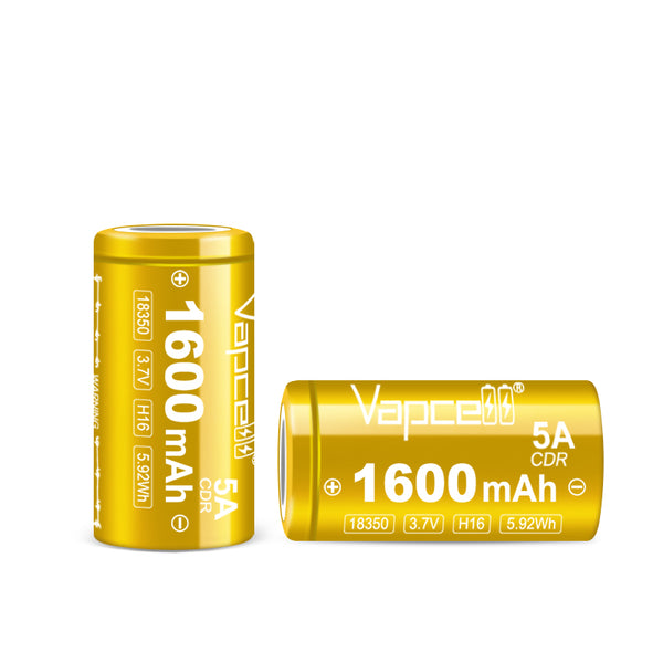 Vapcell 18350 H16 1600mAh 5A Battery