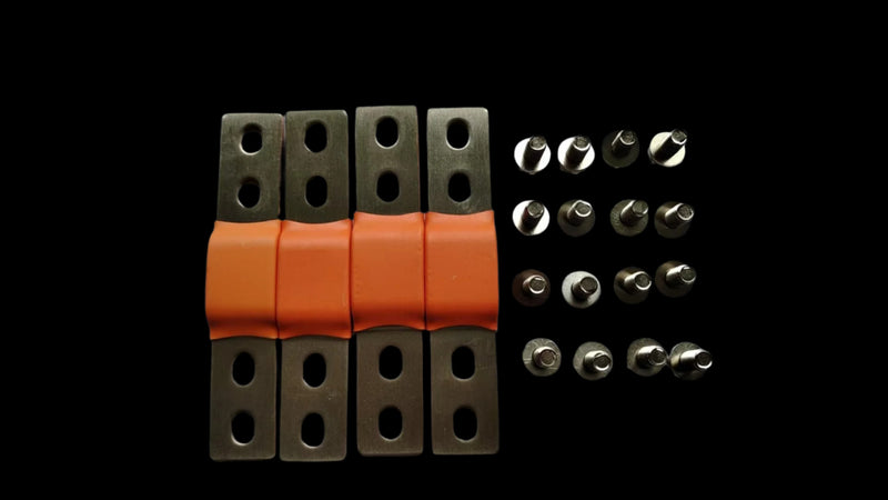 Flexible Busbar, screws and nuts for Prismatic LFP Cells (Set of 4)