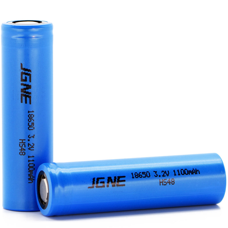 JGNE 3.2V 18650 1100mAh 33A LiFePO4 Battery - 18650 Battery Store